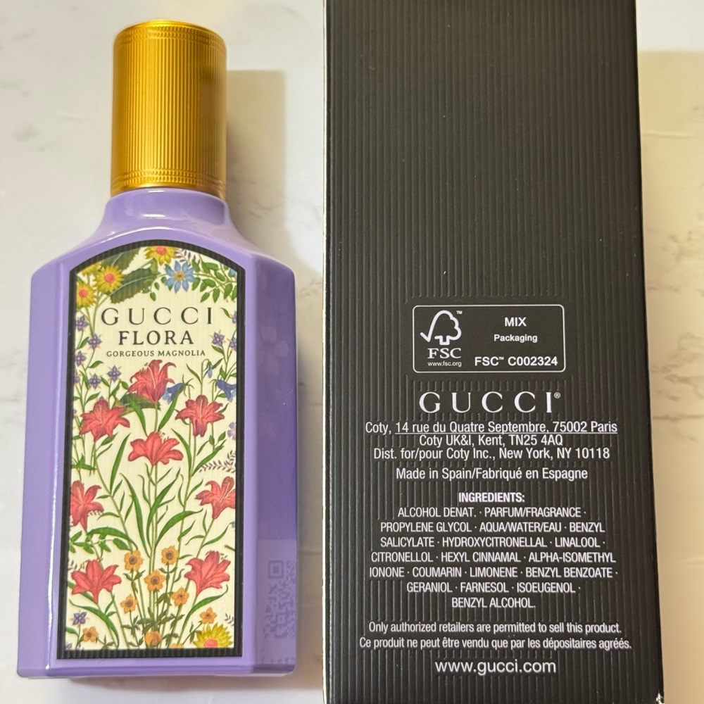 The Gucci Flora Gorgeous Magnolia EDP Authentic Women's Fragrance Perfume 50ml - Picture 3 of 4